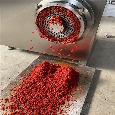 供应切辣椒碎机器 干鲜辣椒绞切机 果蔬加工成套设备