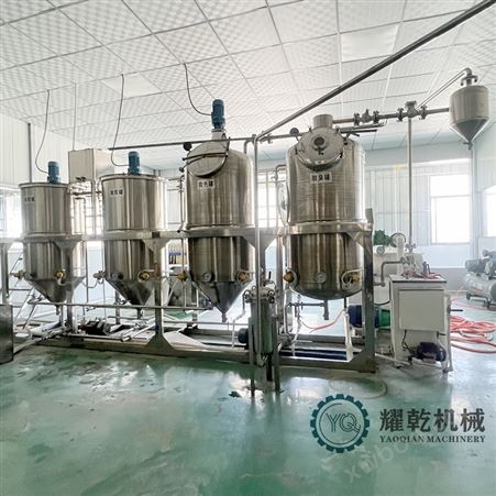胡麻油加工设备 新疆食用油生产线 精炼设备 油脂成套设备